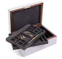 Suede Jewelry Box - Feather