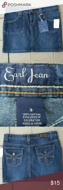 Earl Jean Skirt Size 3, New With Tags, 28" Waist