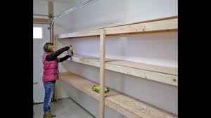 Shelves, plastic tubs, a closet, and a workbench! How To Build Garage Shelving Easy Cheap And Fast Youtube