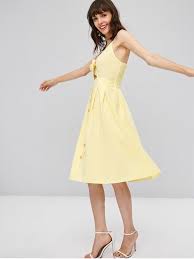 فستان بنمط لف من الامام الليمون الشيفون L Cute Casual Dresses Casual Dresses For Women Dresses