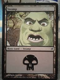 Inspired by the phenomenal Swamp alter the other day, I decided to try to  make my own. : r/magicTCG