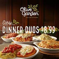 This is the best olive garden copycat recipe that i have found for chicken scampi! Early Dinner Duos For 8 99 Senior Discounts Club