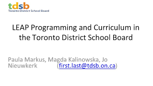 Leap Programming And Curriculum In The Toronto District