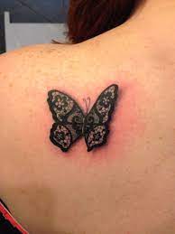 Pin By Maleah Belville On Tattoo Ideas Lace Butterfly Tattoo Butterfly Tattoo Lace Tattoo