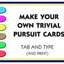 Have fun making trivia questions about swimming and swimmers. Make Your Own Trivial Pursuit Cards Hubpages