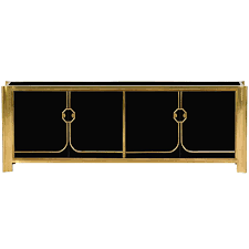 Black Lacquered And Brass Credenza By Mastercraft From A Unique Collection Of Antique And Modern Cr Sidebord Einrichten Und Wohnen Esszimmer Ideen