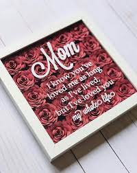 Check it out in other cool color options like blue, pink, black, and heather grey. Mothers Day Gift From Daughter Flower Shadow Box Mom Birthday Gift Personalized Gift For Mom Gift From Son Gift For Her Christmas Presents For Moms Mother