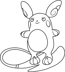 Pokémon is a series of japanese video games published by nintendo.pokemon coloring pages are widely loved and searched by kids of all ages. Alolan Raichu Pokemon Coloring Page Free Printable Coloring Pages For Kids