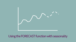 Using The Forecast Function With Seasonality Excel Off The
