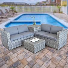 Handgefertigte pe rattan mцbel, die zum wohlfьhlen. Mucola Gartenmobelset Xxl Polyrattan Sitzgruppe Mit Auflagenbox Garten Sofa Sitzgarnitur Gartenset Gartengarnitur Online Kaufen Otto