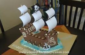 Pirate ship birthday party decorations. Coolest Pirate Ship Cake