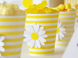 Pin By The Party Lady It Is Always A On Happy Daisy Party Yellow Birthday Parties Daisy Decorations