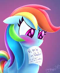 Be My Valentine Rd By Siggie740 Deviantart Com On Deviantart Rainbow Dash Mlp My Little Pony My Little Pony Wallpaper