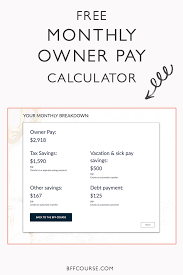 How Much Should You Pay Yourself A Free Calculator Small Business Accounting Small Business Bookkeeping Small Business Finance