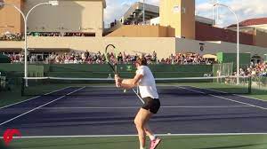 The 2019 simona halep tennis season officially began on 8 january 2019 at the sydney international. Simona Halep Training Indian Wells 2019 Court Level View Youtube
