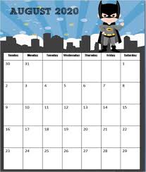 Free Superhero Calendar 2020 2021 Kids Calendar Monthly Calendar Printable Printable Calendar