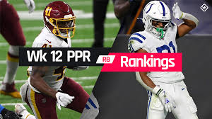 Running back rankings from the fantasy footballers. Fantasy Football Ppr Rankings Week 12 Running Back Report Door