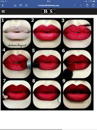 Black And Red Lipstick Red Lip Black Liner Lipstick Full Lip Effect Ombre Lippen Dunkler Lippenstift Lippen