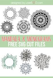 Download Pin On Free Mandala Monograms Svg Cut File Lovesvg Com