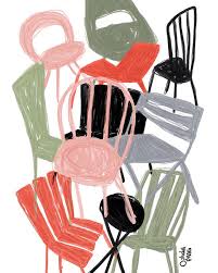 I Have This Thing With Chairs Illustration Art Art Chair Art Design