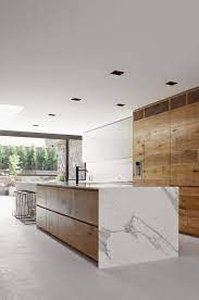 Each kitchen is unique, so each kitchen island should be too. 7 Sleek Waterfall Kitchen Island Counters Cococozy Modern Kitchen Design Marble Kitchen Island Waterfall Island Kitchen