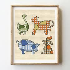 Modern cross stitch kits and patterns by the best contemporary designers, including satsuma street, red gate stitchery, tiny moderninst, gera, and more. Free Baby Cross Stitch Pattern Nursery Farm Animals Animal Cross Stitch Patterns Nursery Cross Stitch Nursery Cross