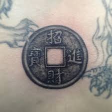 Check spelling or type a new query. éŠ…éŒ¢old Chinese Bronze Coin In Black And Grey Style Tattoo Flickr