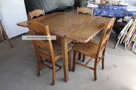 vintage porcelain kitchen table & 4 chairs