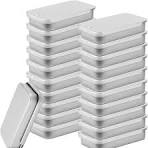 Amazon.com: SHEUTSAN 60 PCS Metal Slide Top Tin Containers ...