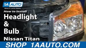 How To Replace Headlight 08 15 Nissan Titan
