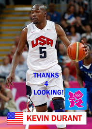 The men's national basketball team of the united states won the gold medal at the 2012 summer olympics in london. Kevin Durant 2012 Team Usa Basketball Olympic Card