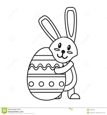 Ostern Kaninchen Das Ei Zeichnen Umarmt Dunn Vektor Abbildung Illustration Von Zeichnen Ostern 85936459
