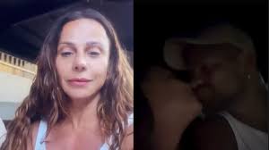 Marido de Viviane Araújo vai aos bastidores de Três Graças em dia de gravação com Belo