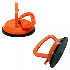Ventosa Para Elevar Cristales Mango De Ventosa Doble - Capacidad 100kg,  Para Vidrio, Azulejos O Metal, Color Naranja Ventosas Para Cristal Coche