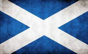 The flag of scotland is an azure blue rectangle, with a cross in the shape of an 'x' dividing the flag into four equal blue triangles. Scottish Flag Bendera Skotlandia Derby