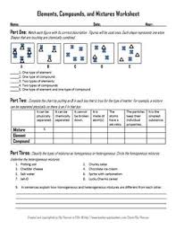 The ins and outs of equilibrium worksheet. Elements Compounds And Mixtures Worksheet Chemistry Worksheets Compounds And Mixtures Worksheets