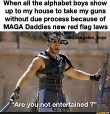 Enjoy the meme 'if it weren't for the alphabet soup boys.' uploaded by porkins_problems. When All The Alphabet Boys Show Up To My House To Take My Guns Without Due Process Because Of Maga Daddies New Red Flag Laws