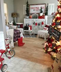 The Other Side Of Neutral Farmhouse Christmas Decor Red Black And Buffalo Check Buffalo Check Christmas Decor Plaid Christmas Decor White Christmas Decor
