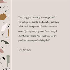 Nelly furtado and justin timberlake). Lysa Terkeurst What Do You Need To Give To Him Tonight Friend Cast All Your Anxiety On Him Because He Cares For You 1 Peter 5 7 Niv Facebook