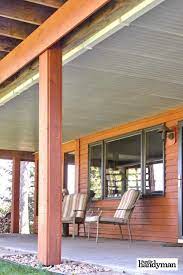 How To Build An Under Deck Roof Under Deck Roofing Under Decks Hot Tub Patio