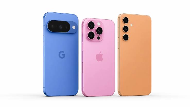 Latest mobile phones on pay weekly catalogue credit, AI generated