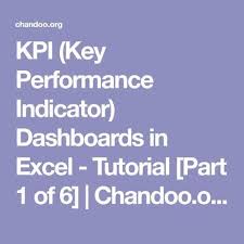 Kpi Key Performance Indicator Dashboards In Excel Tutorial Part 1 Of 6 Chandoo Org Lea Excel Tutorials Key Performance Indicators Kpi Dashboard Excel