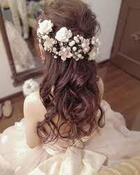 カラードレスに似合う お色直し用花嫁ヘアカタログ marry マリー ウェディング ヘアスタイル 花嫁 髪型 ダウン ブライダルヘア ダウン