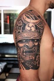 samurai mask รอยส กแขน ลายส กท ไหล รอยส กแบบด งเด ม