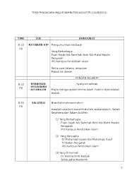 Syukur ke hadrat ilahi kerana dengan izin serta limpah. Doc Teks Pengacara Majlis Sambutan Hari Raya Anisa Syahida Academia Edu