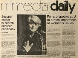 Mondale was the amiable, agreeable embodiment of a democratic party whose mondale's steady rise to political power was something out of a garrison keillor tale without the darkness. Women On The Air Geraldine Ferraro Visits Minnesota