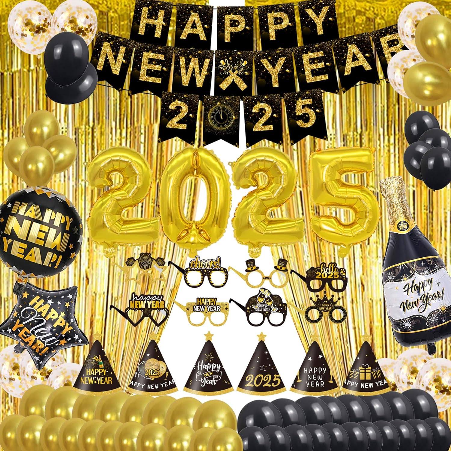 Happy New Year Decorations I Props I Balloons I Party product image