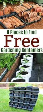 8 Places To Find Free Gardening Containers One Hundred Dollars A Month Garden Gardening Gardener Seedlings Indoors Container Gardening Garden Containers