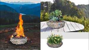 Place the clay fire bricks in an upright position and line the inside of walls of the fire pit. Diy Flower Pot Fire Pit Youtube