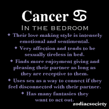 The cancer man has a very active imagination, which you can use to your advantage. Cancerian In The Bedroom Cancer Zodiac Facts Cancer Zodiac Traits Cancer Quotes Zodiac